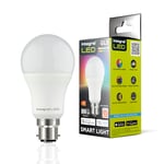 Integral LED 4 Pack Smart GLS B22 Dimmable Colour Changing 2.4GHz WiFi Bulb – Warm, Cool & Daylight White 2700K-6500K, 806lm, 8.5W (60W Equivalent) – App Controlled and Alexa & Google Home Compatible