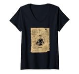 Womens The Goonies Sloth Nautical Treasure Map V-Neck T-Shirt