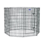 MidWest Homes for Pets 550-48 Cage d'exercice et parc pour chien sans porte ; 60,96 cm x 121,92 cm ; Revêtement de finition noir