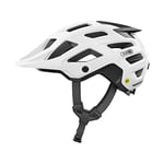 ABUS MTB-Helm Moventor 2.0 MIPS - Casque de vélo avec protection contre les chocs pour l'utilisation tout-terrain - Casque All-Mountain, unisexe - Blanc brillant, taille S