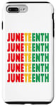 Coque pour iPhone 7 Plus/8 Plus (Sur le dos) Juneteenth coloré vintage noir Pride Freedom