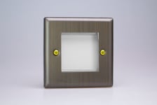 Varilight XYG2.AB Urban Antique Brass DataGrid Plate (2 DataGrid Spaces)