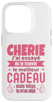 Coque pour iPhone 14 Pro Cadeau Original Chérie Saint Valentin Amour Couple Humour