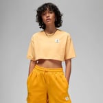 Nike Jordan Women's Cropped T-Shirt Crop Top (Yellow)- XS - New ~DZ3211 251 - BG