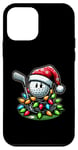 Coque pour iPhone 12 mini Chapeau de Noël mignon Kawaii Mini Golf Golfeur Noël