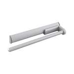 OBF 03 0421 47 Porte-torchons en aluminium anodisé naturel Grimme Eris (porte-serviettes) extensible 1 bras pour la cuisine ET 465 mm Longueur 443 mm