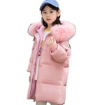 Doudoune Enfant Fille De Marque Avec Duvet D'hiver Parka Fille Chaude Mi-Longue À Capuche Doudoune Fille -Zs307074