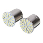 Ba15s r5w r10w 1156 Led lampor m. 22st 4014smd chip 6000K 2-pack Silvergrå