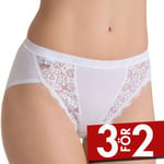 Sloggi Trosor Chic Tai Brief Vit bomull 36 Dam