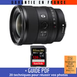 Sony FE 20mm f/1.8 G + 1 SanDisk 128GB Extreme PRO UHS-II SDXC 300 MB/s + Guide PDF ""20 TECHNIQUES POUR RÉUSSIR VOS PHOTOS