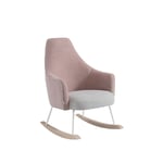 Micuna - Fauteuil d allaitement Rocking Chair Moom - Rose Tierra/Gris Clair