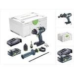 Tdc 18/4 Perceuse-visseuse sans fil 75Nm 18V Brushless + 1x Batterie 4,0Ah + Chargeur + Coffret Systainer - Festool