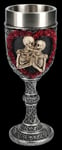 Goblet Skeleton Lovers - To Have And To Hold - Wedding Gift Gothic Decor