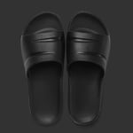 YIDPU Chaussons Sandale Femme Homme,Extra Large Pantoufles D'été Claquette Piscine Salle De Bain,Semelles Plastique Antidérapantes,Légères Imperméables,Plage Garçons Filles Enfants,Noir,40/41