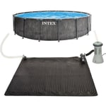 Kit piscine tubulaire baltik (ø)5,49 x (h)1,22m et chauffage solaire