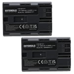 EXTENSILO 2x Batteries compatible avec Canon PowerShot G1, G2, G3, G5, G6, Pro 90is, Pro 1 appareil photo, reflex numérique (1900mAh, 7,4V, Li-ion)