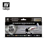 Vallejo 17ml x8 71149 Model Air Set - RAF Day Fighters Pre-War to 1941