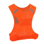 DAUERHAFT Cycling Reflective Vest Sweat-proof Machine Washable Reflective Vest for Sports at Night(Orange-M code)