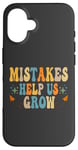 Coque pour iPhone 16 Groovy Growth Mindset Positive Retro Teachers Retournent à l'école