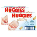 16 packs Huggies Pure Extra Care No Perfume 99% Pure Water 896 Baby Wipes