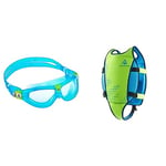 Aqua Sphere Seal KID | Lunettes de Natation, Lunettes de piscine pour enfants 3 ans+ avec protection UV, joint en silicone et des verres anti-buée et anti-fuite +Gilet De Natation pour Enfants