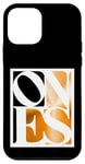 Coque pour iPhone 12 mini Graphique orange « L'un d'eux en détresse », couleur orange