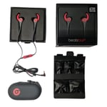 Beats By Dr Dre Earphones Tour 2 Red Grey Wired 3.5mm GYM Water Resistant NEW