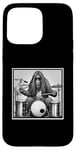 Coque pour iPhone 15 Pro Max Sasquatch Bigfoot Musique Drums Batteur Band Cadeau Graphique