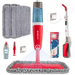 Spray Mop for Floor Cleaning with 4 Washable Pads Wet Dry Microfiber Floor Mop Sprays with 580 ml Refillable Bottle for House Kitchen Wood Floor Hardwood Laminate Ceramic Tiles Floor Dust Cleaning