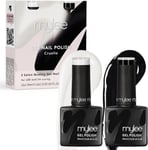 MYGEL by Mylee Black & White Colour Set Gel Nail Polish 2x10ml - UV/LED Soak-Of