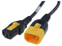 Cable C13 femelle vers C14 mal 2m avec blocage