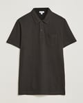 Sunspel Riviera Polo Shirt Coffe