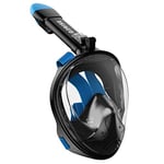 G2RISE Masque de Plongée Intégral avec Masque et Tuba Détachable, Anti-buée et Design Pliable pour Adultes Enfants