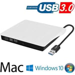 Lecteur Graveur DVD CD Externe USB 3.0 Ultra Slim Portable- Graveur Lecteur Externe Drive DVD ROM CD USB CD Player RW Writer-R #1043