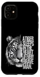 iPhone 11 Wild Tiger in Man Predator Cat Wild Cat Tiger Head Case