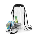 Bag Base Clear Gymsack - Clear/Black / One Size