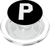 Grande lettre P monogramme orthographe initiale, université PopSockets PopGrip pour MagSafe