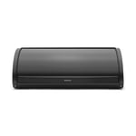 Brabantia Matt Black Roll Top Bread Bin Black