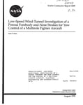 Low-speed wind-tunnel investigation of a porous forebody and nose strakes for yaw control of a multirole fighter aircraft