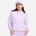 Nike Luvtröja NSW Phoenix Fleece - Lila/Vit Dam, storlek Large