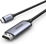 USB C to HDMI Cable 2M, 4K@60Hz, 2K@120Hz, 1080P@144Hz, Thunderbolt 3 to HDMI 2.