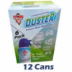 12 x 300ml Dust Off Compressed Air Gas Can - Blast Dust