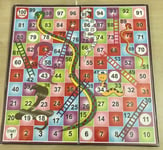 Gamez Galore Snakes and Ladders Folding Game foldable Board Game