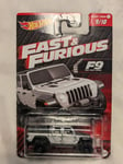 Hotwheels `20 Jeep Gladiator F9 Fast and Furious Long Card