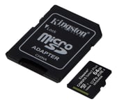 Kingston 64GB micSDXC Canvas Select Plus 100R A1 C10 2-pack + 1 ADP