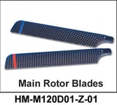 HM-M120D01-Z-01 - Main rotor blades (Carbonfiber)