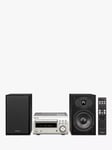 Denon D-M41DAB DAB/DAB+/FM/CD Bluetooth Micro System, Premium Silver / Black