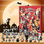 2024 Halloween 24 Dagar Nedräkning Julkalender - Barn The Nightmare Before Christmas Figurer Dock Leksak Blind Box Present