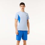 Lacoste Mens Tennis x Novack Djokovic T-Shirt in Blue - Size Small