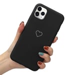 Cute Soft Case For iPhone 11 Pro X Xr Xs Max For Apple Airpods 1 2 Love Heart Phone Cover For iPhone 8 Plus 7 6S 6 5 5S SE,Black (Phone case),For iPhone Xs